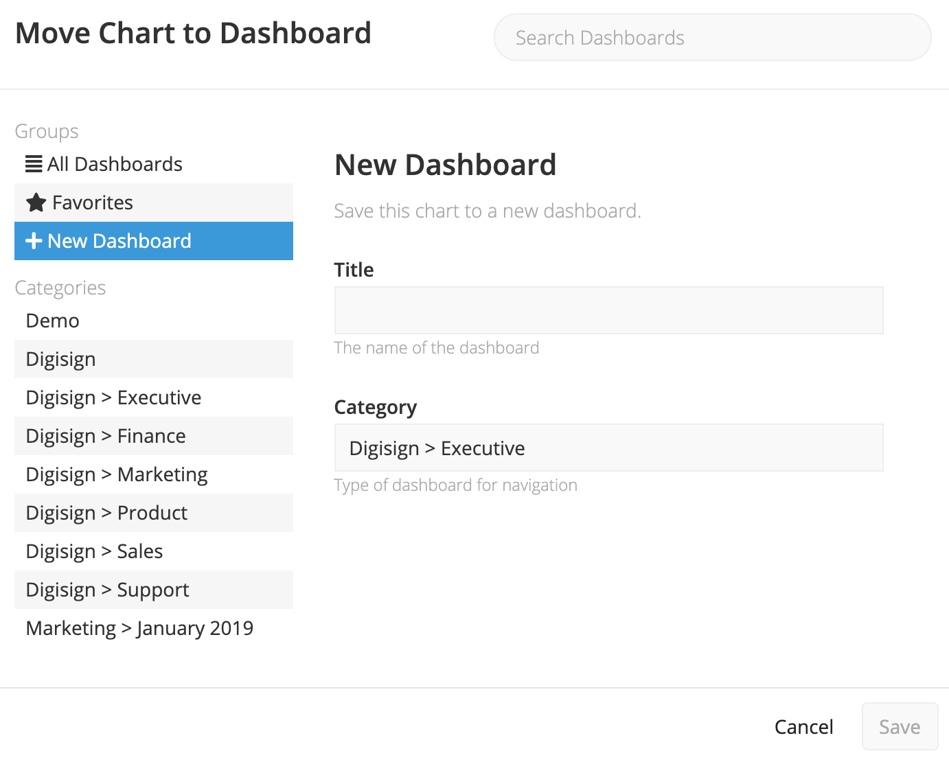 Move a chart to another dashboard